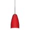 Besa Lighting Riva 9 Cord Pendant, Ruby Matte, Bronze Finish, 1x75W Incandescent 1JT-1511RM-BR - alternate 1